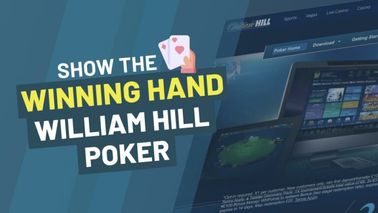 William Hill poker how to show the winning hand result -