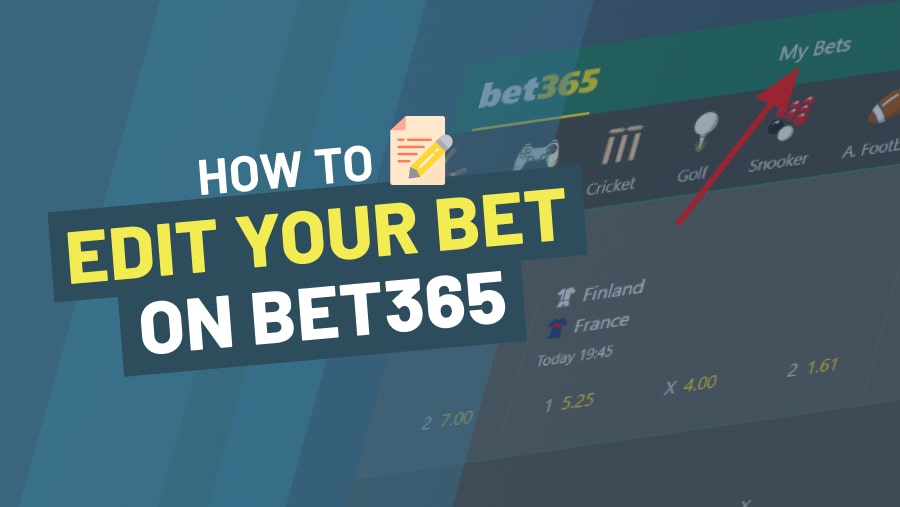 Bet365 - How To Edit Your Bet -
