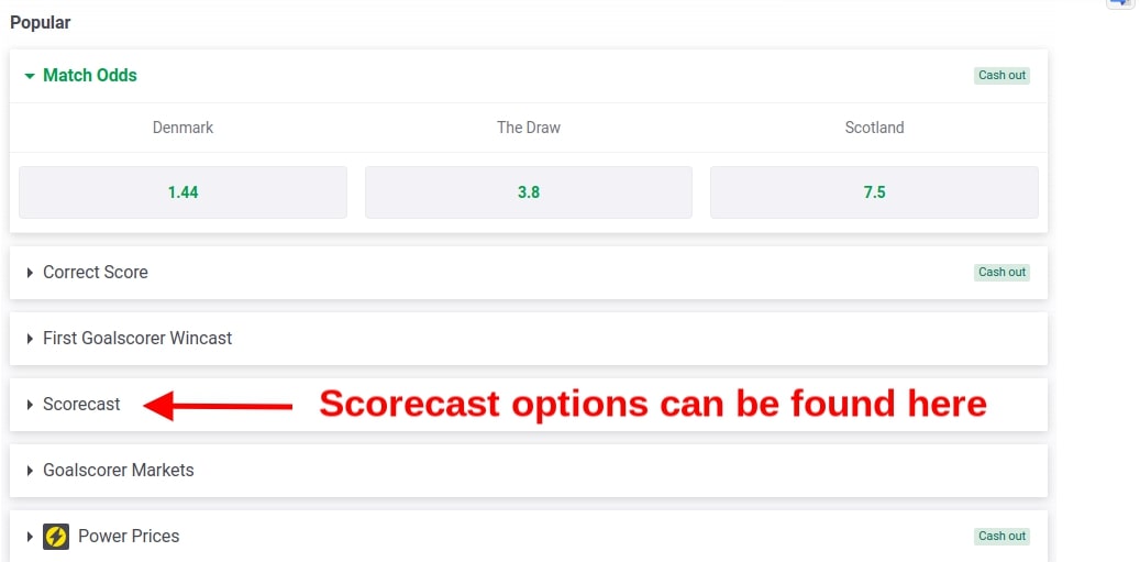 Paddy power how to find scorecast betting markets