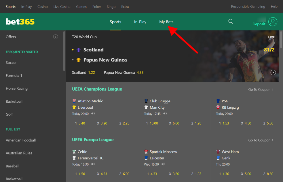 Bet365 Cash Out - How To Use It -