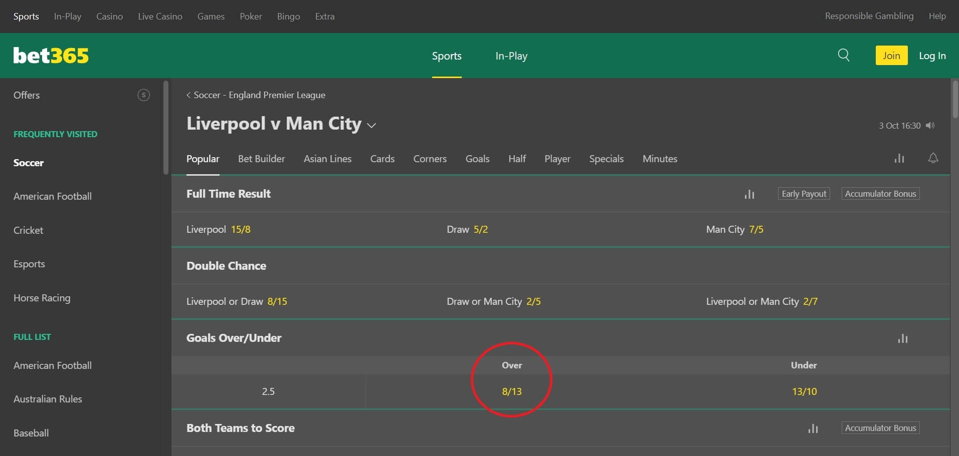 How To Place A Bet on Bet365 -