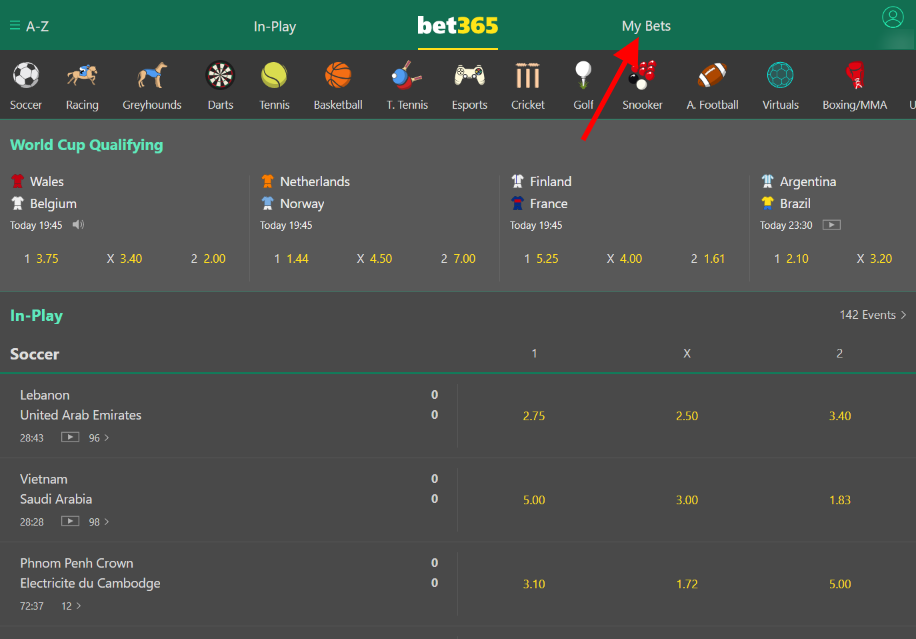 Bet365 – How To Edit Your Bet -