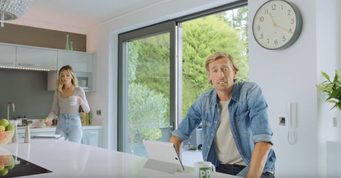 paddy power who is the girl in the advert peter crouch abby clancy