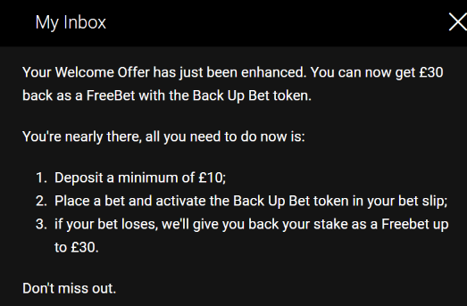 bwin back up bet token