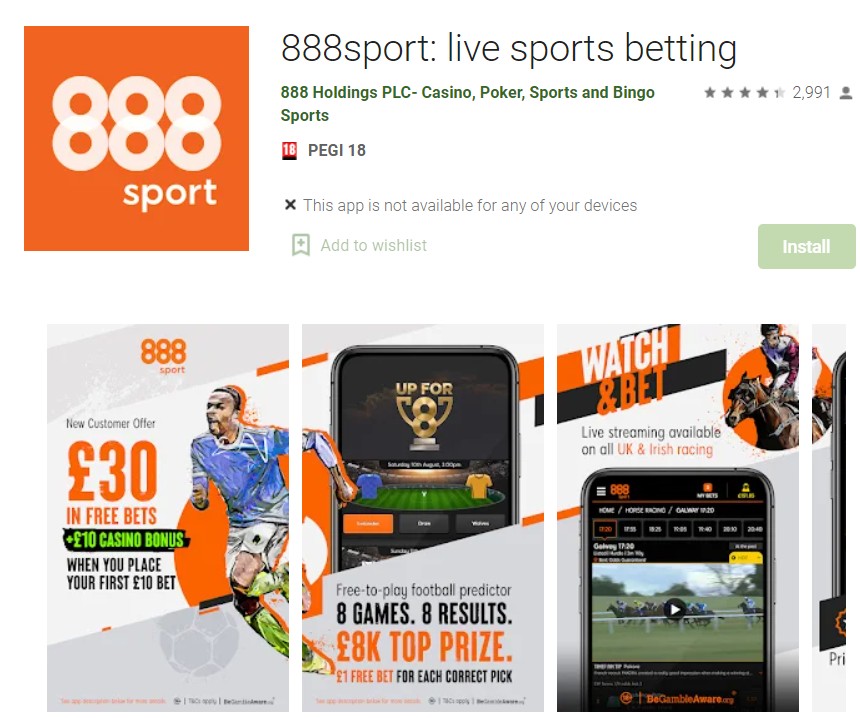 download the 888sport app for android