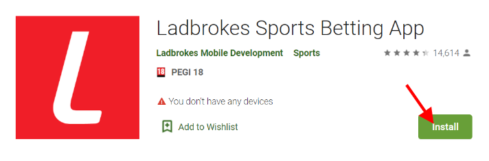 how to download ladbrokes app android