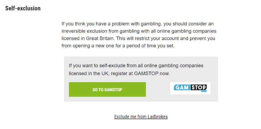 ladbrokes responsible gambling