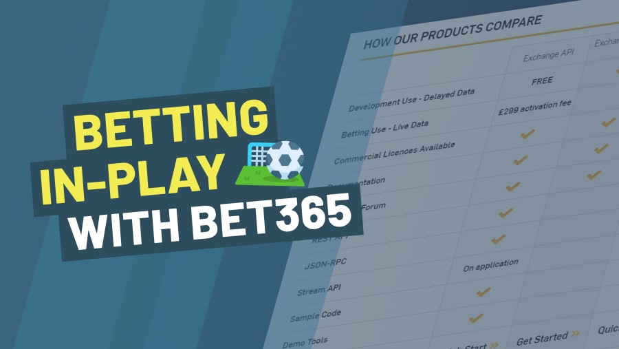 Betting in-play with Bet365 -
