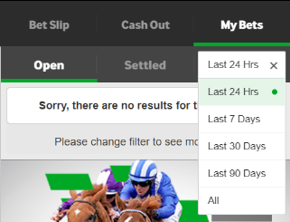 filter bets on betway