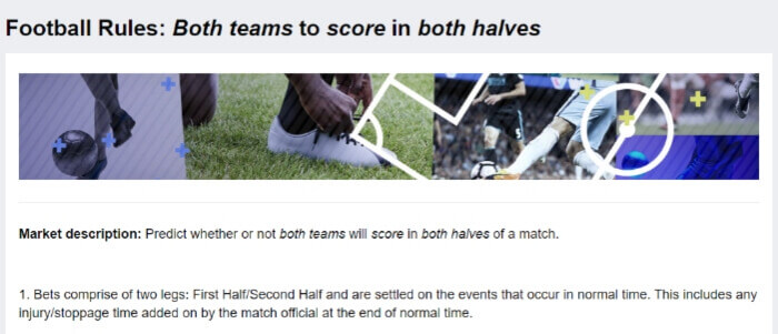 Both Teams To Score In First Half_Second Half_Both Halves Betting Markets Explained - WIlliam Hill