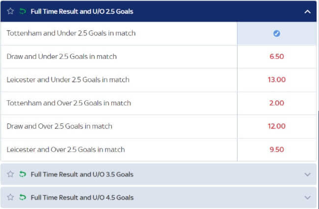 Result Total Goals Betting Market Explained - Skybet Full Time Result and O_U